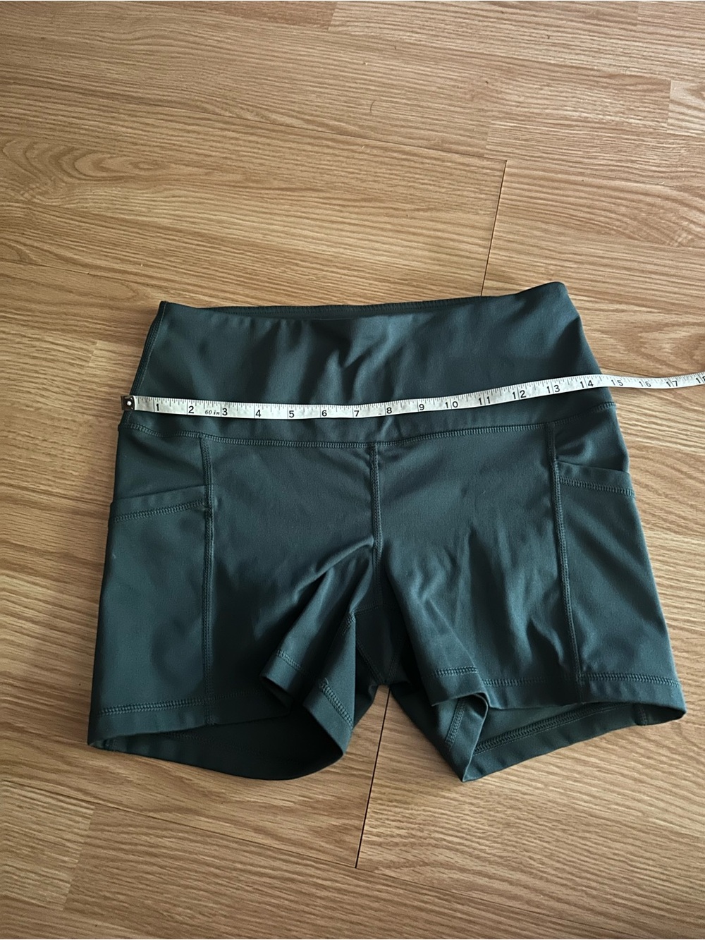 Yogalicious Dark Green Athletic Shorts Medium - Picture 3 of 7